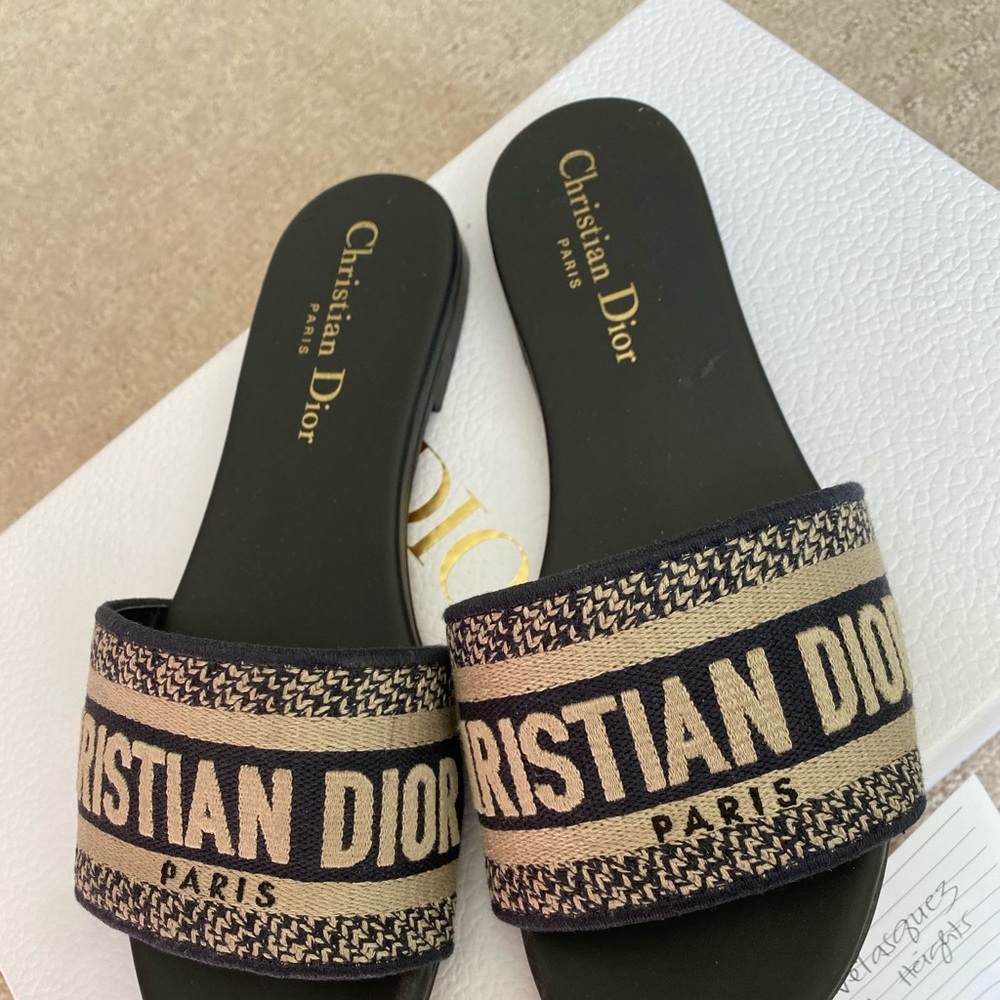 Dior Dway blue sandals used 3x size 36